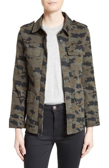 Women's L'agence Camo Print Military Jacket