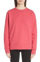 Women's Acne Studios Fairview Crewneck Sweatshirt - Pink