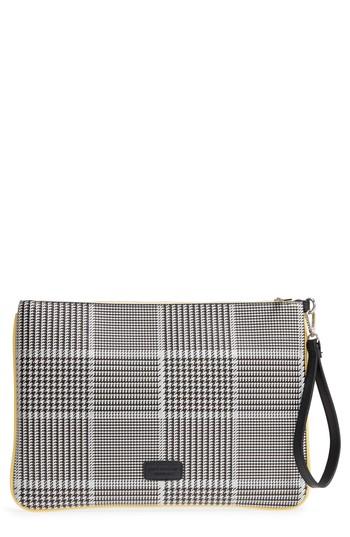 Like Dreams Prince Of Wales Check Clutch - Black