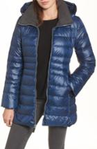 Women's Andrew Marc Erin Hooded Down Coat - Blue