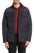 Men's Vince Camuto Diamond Quilted Full Zip Jacket - Blue (online Only)