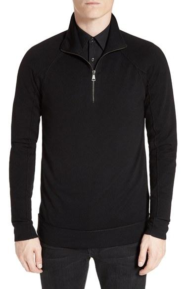 Men's Helmut Lang Wool Quarter Zip Pullover