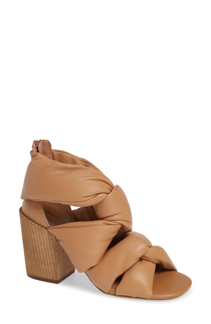 Women's Kelsi Dagger Brooklyn Maddox Knotted Strap Sandal .5 M - Beige