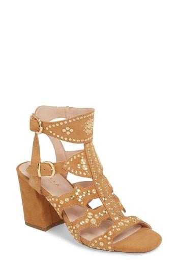 Women's Cecelia New York Cosmo Studded Sandal M - Brown