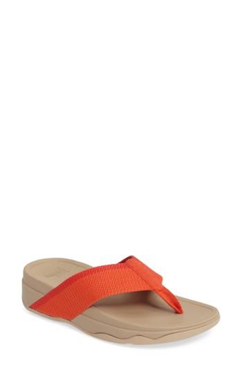 Women's Fitflop(tm) Surfa(tm) Flip Flop M - Coral
