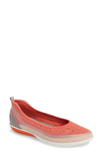 Women's Ecco Sense Light Ballerina Flat -7.5us / 38eu - Orange