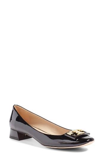 Women's Tory Burch 'gigi' Block Heel Pump M - Black