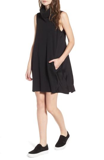 Women's James Perse Mixed Media Turtleneck Shift Dress