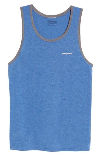 Men's Patagonia Nine Trails Tank - Blue