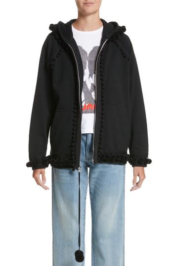 Women's Marc Jacobs Pompom Trim Sweatshirt - Black