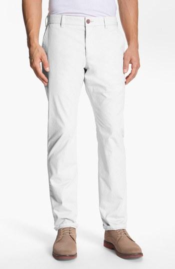French Connection 'machine Gun' Flat Front Pants White