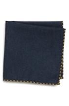 Men's Eleventy Solid Cotton Pocket Square