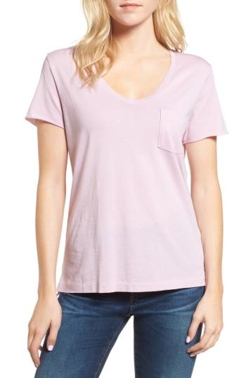 Women's Ag Emerson Pocket Tee - Purple