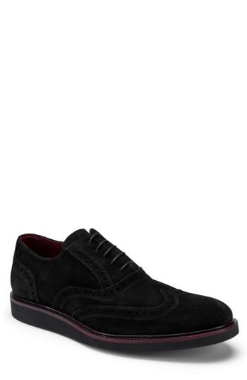 Men's Bugatchi Siena Wingtip .5 M - Black