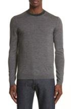 Men's Ps Paul Smith Crewneck Merino Wool Blend Sweater - Grey