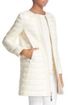 Women's Moncler Freesia Reversible Long Puffer Jacket - Ivory