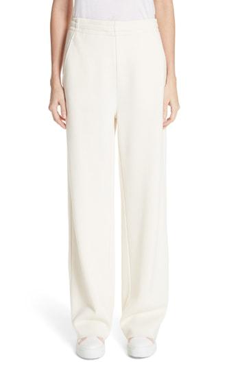 Women's Moncler Spa Wool Blend Pants, Size - White