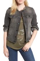 Women's Zadig & Voltaire Love Now Crop Denim Jacket - Grey