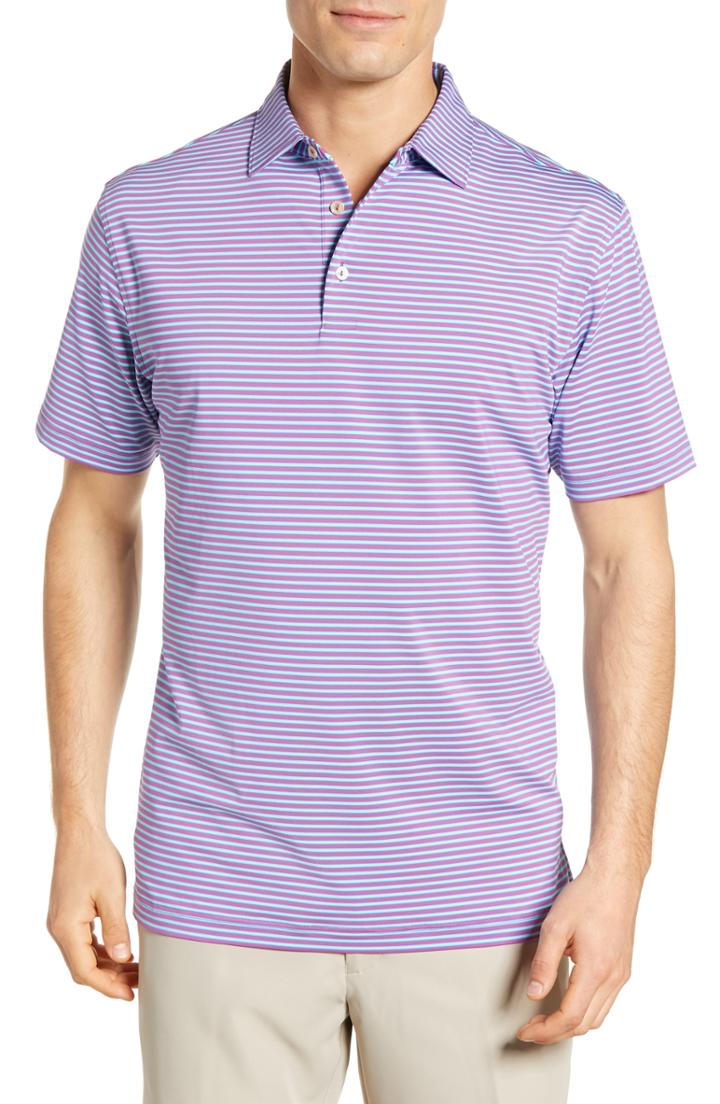 Men's Peter Millar Joyce Stretch Jersey Polo - Purple