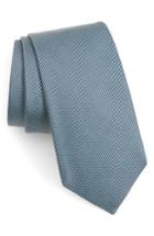 Men's Boss Solid Silk Tie, Size - Green