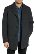 Men's Pendleton Iconic Textures Manhattan Wool Blend Top Coat - Grey