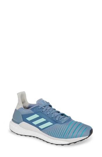 Women's Adidas Solar Glide Running Shoe .5 M - Blue