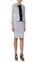 Women's Akris Punto Tweed Peplum Jacket - Grey