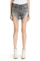 Women's R13 Shredded Slouch Denim Shorts