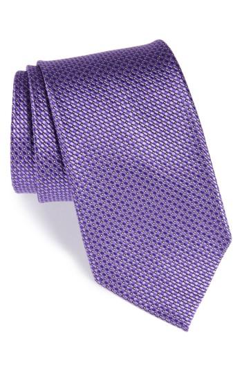 Men's Nordstrom Men's Shop Microgrid Silk Tie