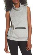 Women's Zella Bounce Back Funnel Neck Vest, Size - Grey