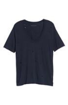 Women's Zadig & Voltaire 'wassa' Destroyed V-neck Tee