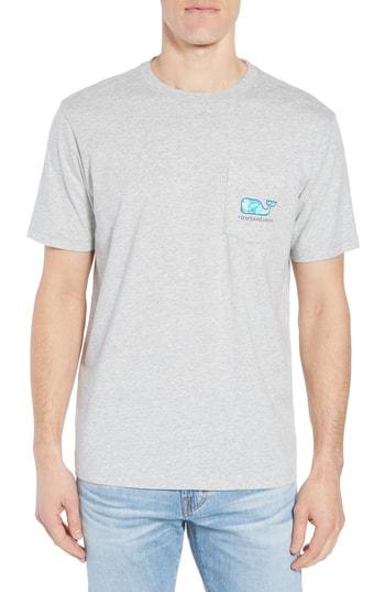 Men's Vineyard Vines School Of Tuna Regular Fit Pocket T-shirt - Grey