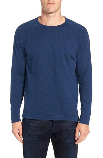 Men's Stone Rose Trim Fit Crewneck Sweater - Blue