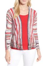 Women's Nic+zoe Painted Desert Cardigan - Red