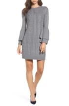 Women's Eliza J Mixed Cable Sweater Dress - Grey