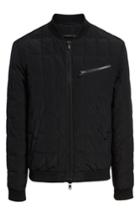 Men's John Varvatos Star Usa Quilted Bomber Jacket, Size - Black