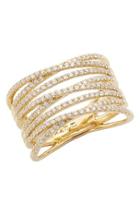 Women's Bony Levy 'liora' Eight Row Diamond Ring (nordstrom Exclusive)