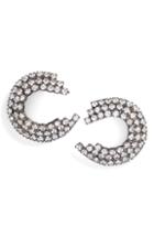 Women's Cristabelle Rhinestone Half Circle Earrings
