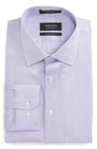 Men's Nordstrom Men's Shop Traditional Fit Stripe Dress Shirt 32/33 - Purple