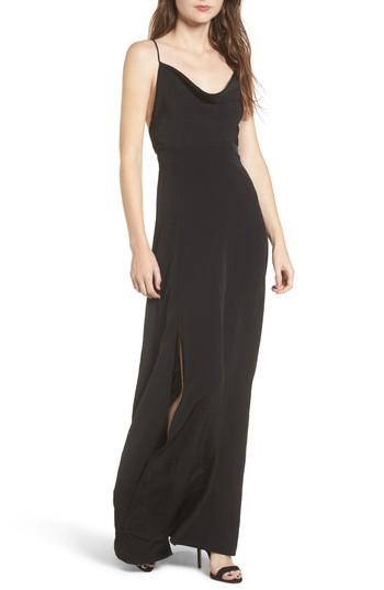 Women's 4si3nna Cowl Neck Maxi Dress - Black