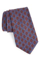 Men's Michael Bastian Medallion Wool Tie, Size - Blue