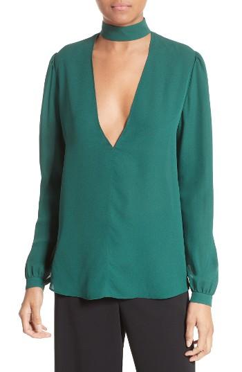 Women's A.l.c. Liza Silk Top - Green