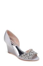 Women's Badgley Mischka Hardy Embellished Wedge M - Metallic