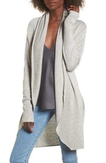 Women's Leith Easy Circle Cardigan, Size - Grey
