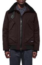 Men's Canada Goose Bromley Slim Fit Down Bomber Jacket With Genuine Shearling Collar - Brown