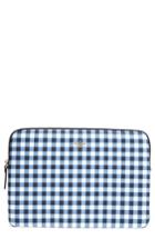 Kate Spade New York Gingham Universal Laptop Sleeve - Blue
