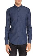 Men's Naked & Famous Denim Indigo Long Sleeve Shirt - Blue