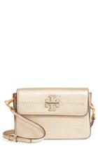Tory Burch Mcgraw Metallic Leather Shoulder Bag -