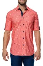 Men's Maceoo Fresh Shell Print Trim Fit Sport Shirt
