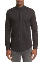 Men's Ps Paul Smith Embroidered Sport Shirt - Black